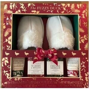Baylis & Harding The Fuzzy Duck Luxury Womens Holiday Gift Set Slippers Size 39